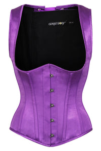 Corsé con tirantes y espalda alta morado Underbust