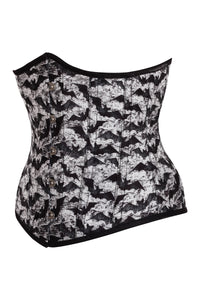 Corsé gótico con estampado de murciélagos Underbust