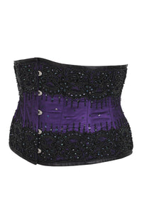 Corsé Waspie de alta costura morado