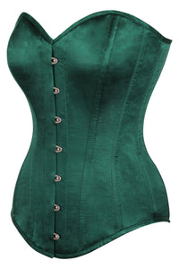 Sobrepantalón de satén verde oscuro Instant Shape Overbust