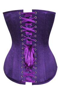 Sobrepantalón de satén morado oscuro Instant Shape Overbust