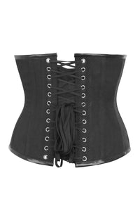 Corse negro brocado salvaje oeste bajo pecho Underbust