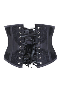 Faja negra con encaje decorativo Underbust
