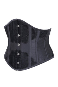Faja negra con encaje decorativo Underbust