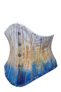 Corset Story MY-615 Blue and Gold Waspie Corset