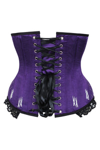 Busto Violeta Largo Con Hilo Dental Underbust