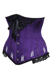 Busto Violeta Largo Con Hilo Dental Underbust