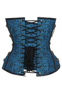 Corsé Steampunk Turquesa Con Cadenas