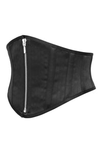 Corset Story TE-022 Black Satin Waspie Belt