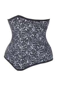 Corsé de cintura de plata de formación Underbust - Longline