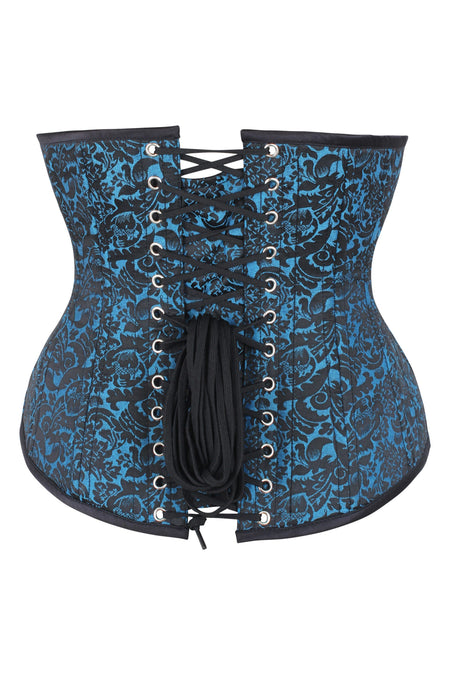 Corsé de cintura turquesa - Longline Underbust
