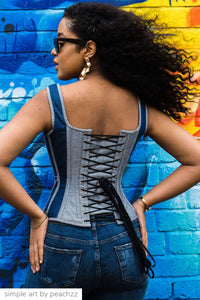 Corset Story WTS837 Double Denim WaistCoat Corset