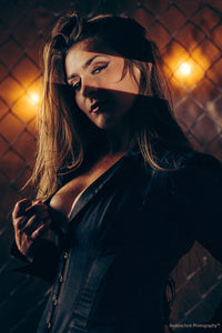 Chaqueta de esmoquin con corsé
