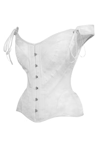 Corsé blanco con mangas