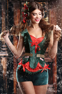 Corset Story FTS056 Christmas Elf Steel Boned Corset