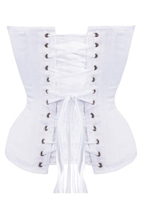 Corset Story MY-079 Waist Taming Classic White Overbust Corset With Hip Gores