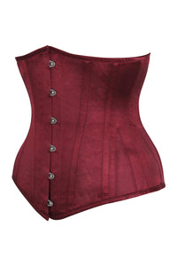 Corsé largo de cintura Underbust burdeos