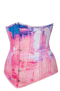 Corset Story MY-638 Cotton Candy Pink and Blue Longline Underbust Corset