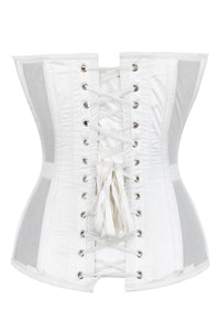 Corset Story WTS921 WHITE MESH AND LACE APPLIQUÉ CORSET