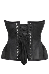 Corset Story WTS930 Black Burlesque Underbust with Bullet Hip Gores