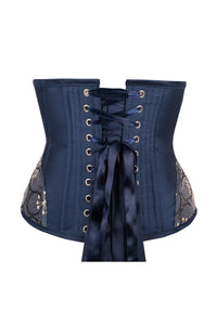 Corset Story CSFT087 Midnight Blue Underbust With Shimmering Hip Panels